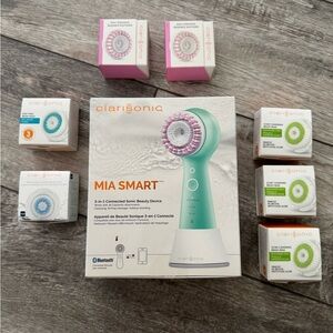 Clarisonic MIA Smart mint green with 10 heads